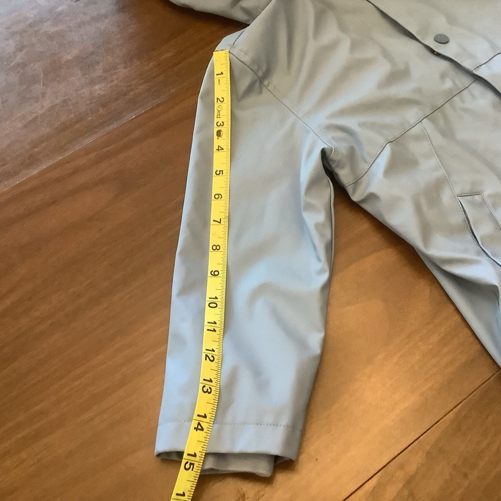 Zara Kids Hooded Raincoat Size 110 (4-5 Years) Blue Jacket - Picture 8 of 13